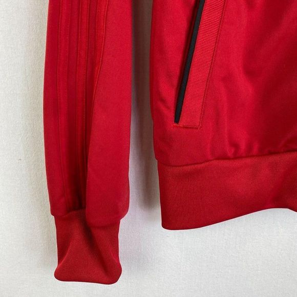 ADIDAS Red Zip Up Track Jacket NWT - Picture 5 of 9